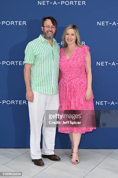 David Mitchell and Victoria Coren Mitchell arrive at the V&A 2023 Summer Party at The V&A on June 21, 2023 in London, England.
