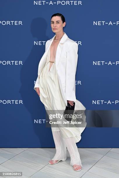 Erin O'Connor arrives at the V&A 2023 Summer Party at The V&A on June 21, 2023 in London, England.