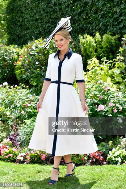 Charlotte Hawkins attends day four of Royal Ascot 2023 at Ascot Racecourse on June 23, 2023 in Ascot, England.