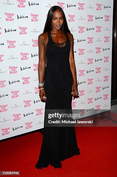 Naomi Campbell hosts Fashion for Relief charity dinner on August 9, 2012 in London, England.