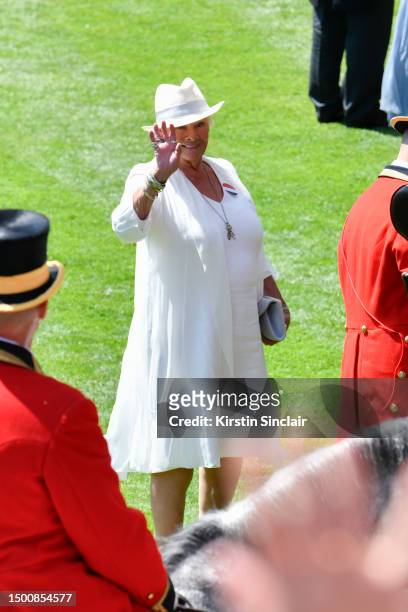 Dame Judi Dench attends day four of Royal Ascot 2023 at Ascot Racecourse on June 23, 2023 in Ascot, England.