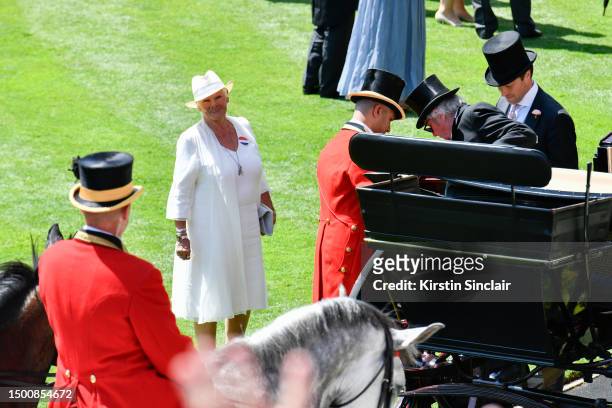 Dame Judi Dench attends day four of Royal Ascot 2023 at Ascot Racecourse on June 23, 2023 in Ascot, England.