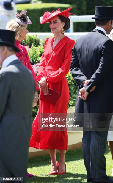 Catherine, Princess of Wales attends Royal Ascot 2023 at Ascot Racecourse on June 23, 2023 in Ascot, England.
