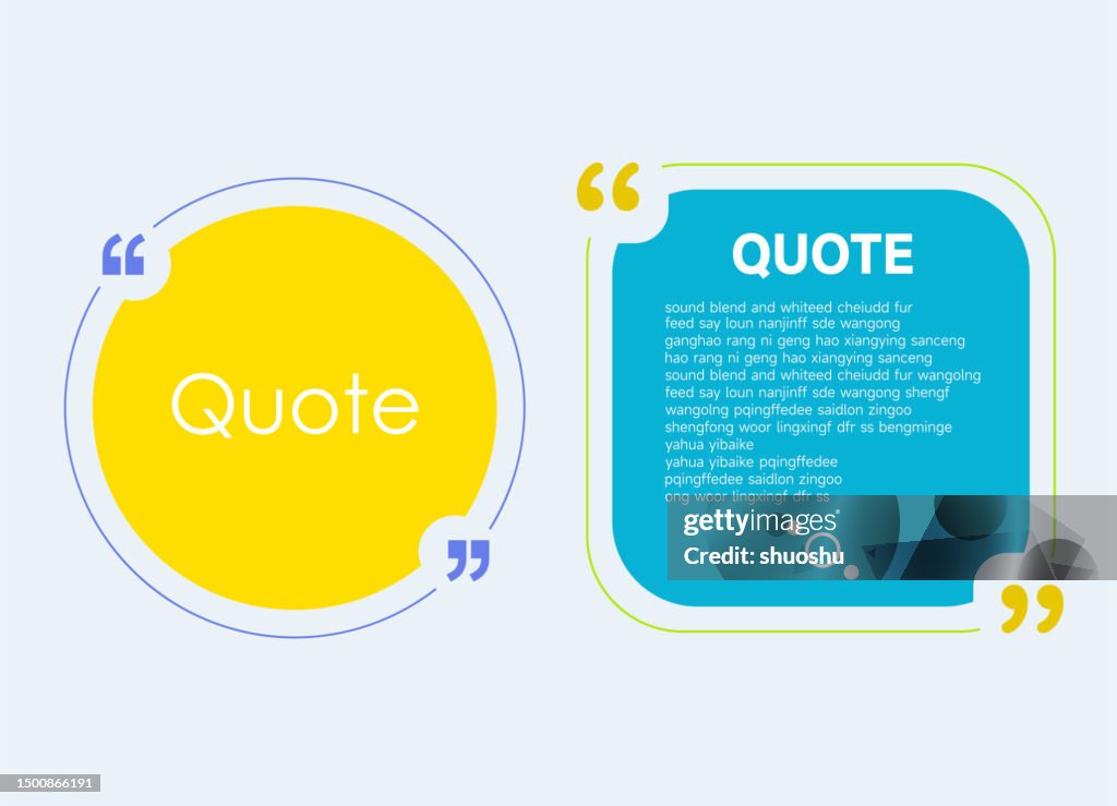Quote Comment Note Frame Color Design Material Template Background ...