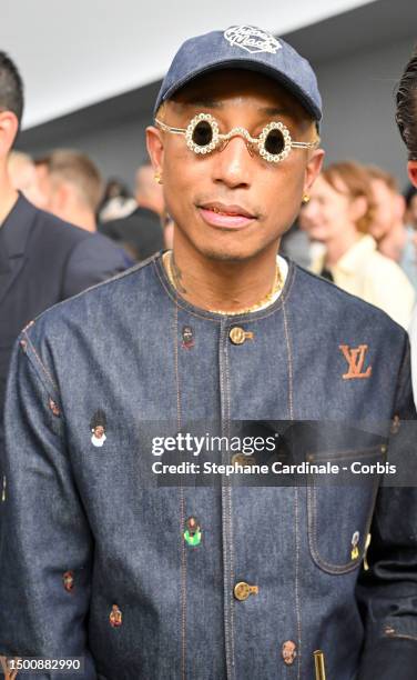 Pharrell Williams attends the Dior Homme Menswear Spring/Summer 2024 show as part of Paris Fashion Week on June 23, 2023 in Paris, France.