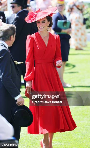 Catherine, Princess of Wales attends Royal Ascot 2023 at Ascot Racecourse on June 23, 2023 in Ascot, England.