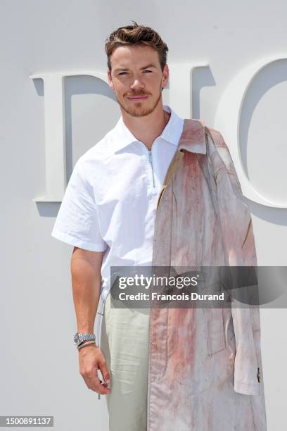 Will Poulter attends the Dior Homme Menswear Spring/Summer 2024 show as part of Paris Fashion Week on June 23, 2023 in Paris, France.