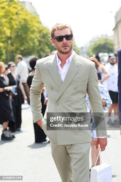 Pierre Casiraghi attends the Dior Homme Menswear Spring/Summer 2024 show as part of Paris Fashion Week on June 23, 2023 in Paris, France.