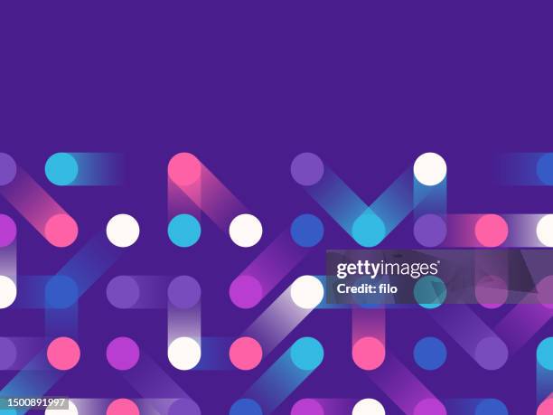 illustrazioni stock, clip art, cartoni animati e icone di tendenza di connessione moderna ai circuit dati digitali sfondo astratto - collegare i puntini