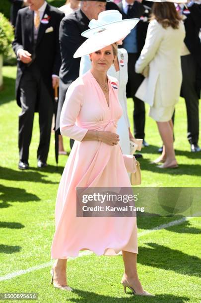 Sophie, Duchess of Edinburgh attends day four of Royal Ascot 2023 at Ascot Racecourse on June 23, 2023 in Ascot, England.