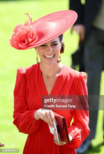 Catherine, Princess of Wales attends day four of Royal Ascot 2023 at Ascot Racecourse on June 23, 2023 in Ascot, England.