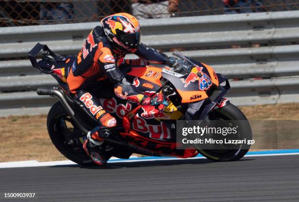 Jack Miller of Australia and Red Bull KTM Factory Racing rides during the MotoGP of Netherlands - Free Practice at TT Circuit Assen on June 23, 2023...