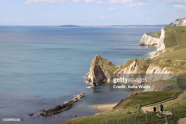 no coast dorset durdle door - durdle door stock pictures, royalty-free photos & images