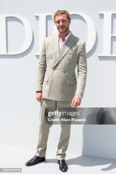 Pierre Casiraghi attends the Dior Homme Menswear Spring/Summer 2024 show as part of Paris Fashion Week on June 23, 2023 in Paris, France.