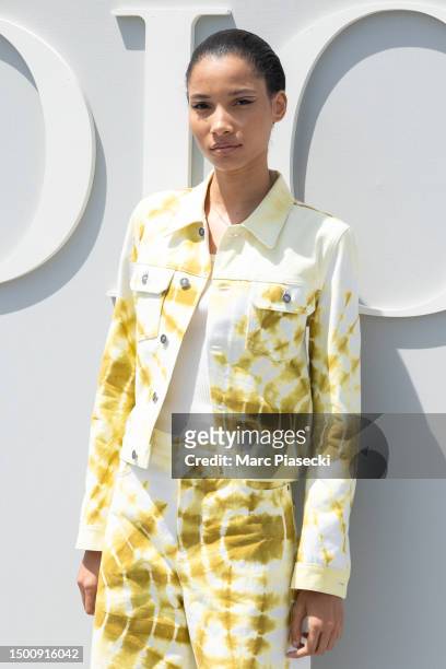 Lineisy Montero attends the Dior Homme Menswear Spring/Summer 2024 show as part of Paris Fashion Week on June 23, 2023 in Paris, France.