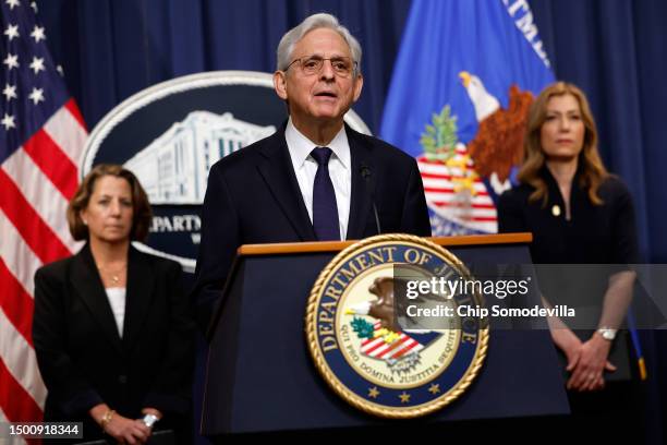Attorney General Merrick Garland announces the arrest of Chinese chemical company employees as part of an investigation into the fentanyl precursor...