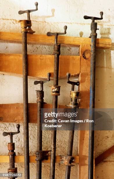 wood clamps - koeberer stock pictures, royalty-free photos & images