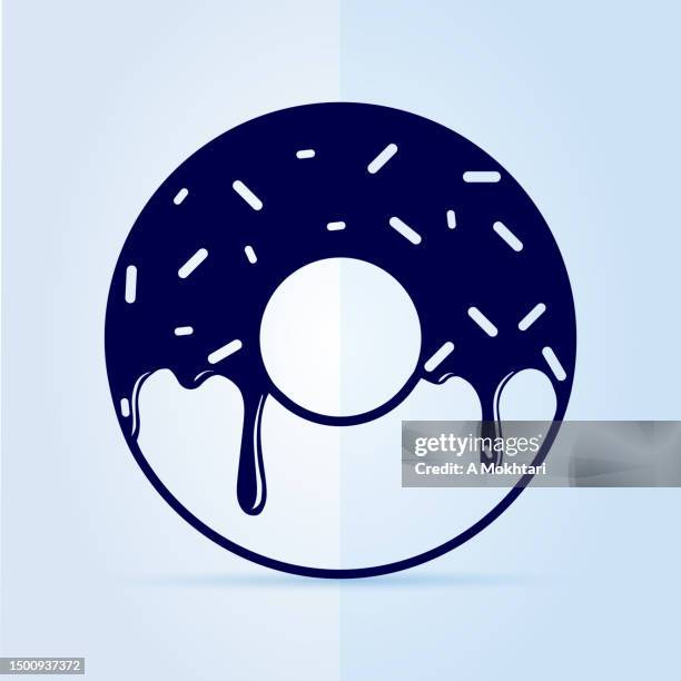 illustrations, cliparts, dessins animés et icônes de icône de donut. - beignet