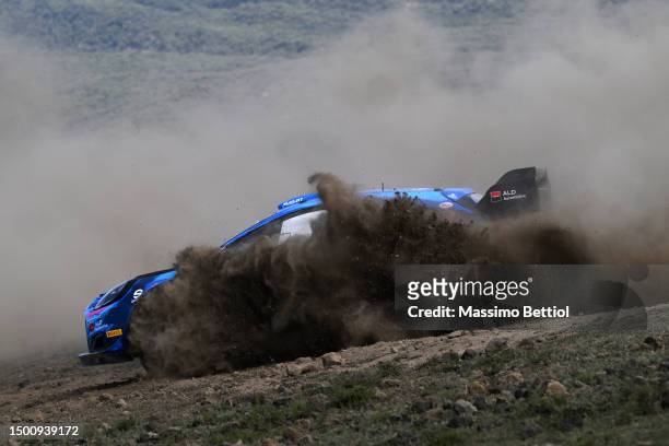 Jourdan Serderidis of Greece and Andy Malfoy of France are competing with their M-Sport Ford WRT Ford Puma Rally1 Hybrid during Day Two of the FIA...