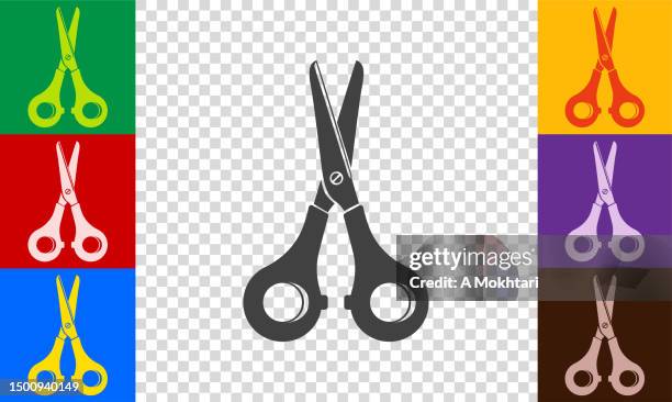 scissors icon. - tailor stock illustrations