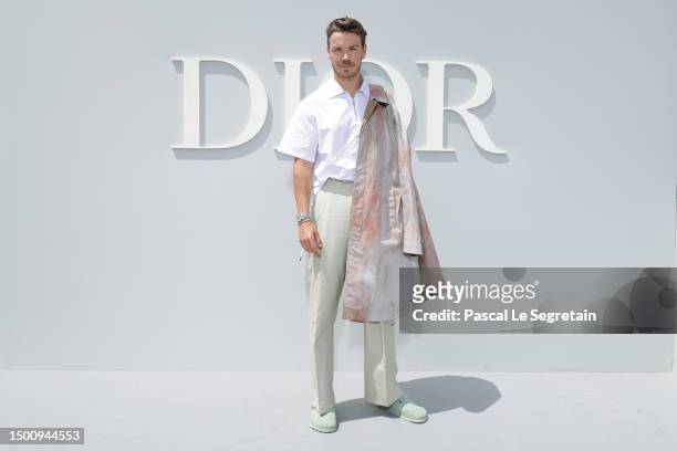 Will Poulter attends the Dior Homme Menswear Spring/Summer 2024 show as part of Paris Fashion Week on June 23, 2023 in Paris, France.