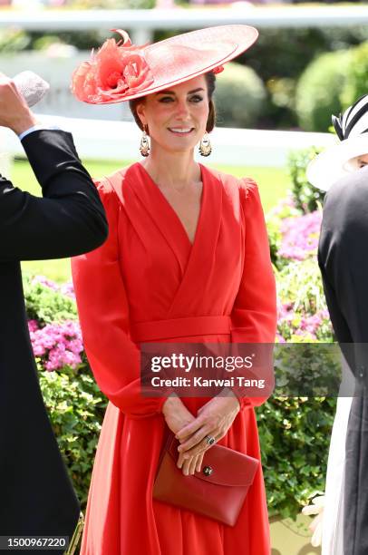 Catherine, Princess of Wales attends day four of Royal Ascot 2023 at Ascot Racecourse on June 23, 2023 in Ascot, England.