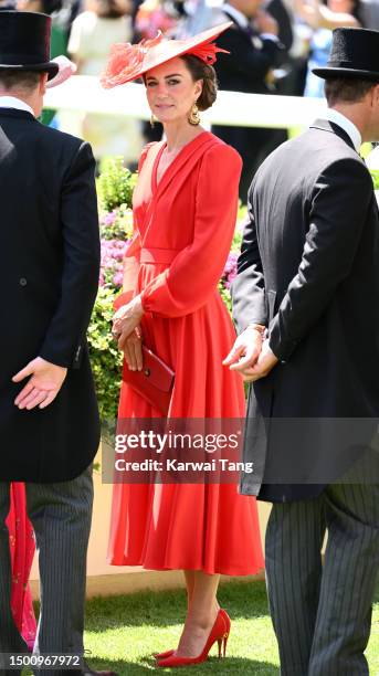 Catherine, Princess of Wales attends day four of Royal Ascot 2023 at Ascot Racecourse on June 23, 2023 in Ascot, England.