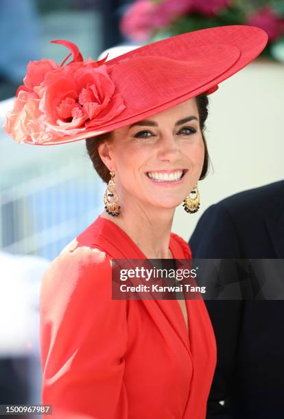 Catherine, Princess of Wales attends day four of Royal Ascot 2023 at Ascot Racecourse on June 23, 2023 in Ascot, England.