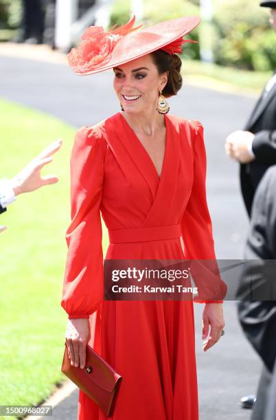 Catherine, Princess of Wales attends day four of Royal Ascot 2023 at Ascot Racecourse on June 23, 2023 in Ascot, England.