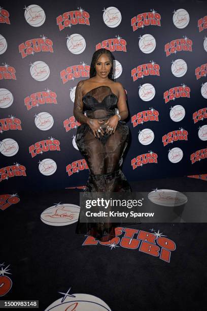 Tiwa Savage attends Christian Louboutin Men Spring/Summer 2024 collection presentation and Astroloubi Party on June 23, 2023 in Paris, France.