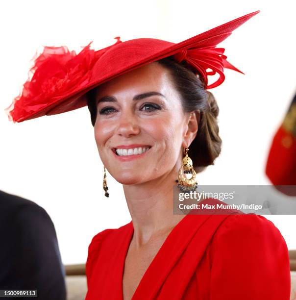 Catherine, Princess of Wales attends day four of Royal Ascot 2023 at Ascot Racecourse on June 23, 2023 in Ascot, England.