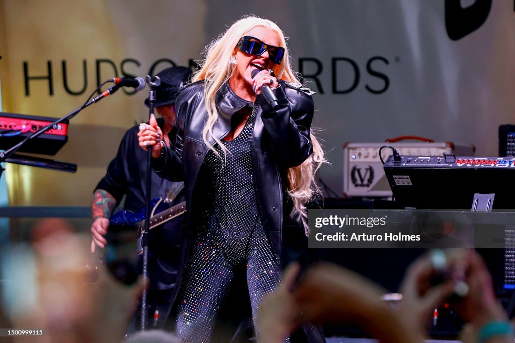 Christina Aguilera Headlines Pride Live's Stonewall Day 2023 At Hudson Yards, Powered By Google