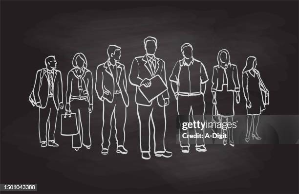 bildbanksillustrationer, clip art samt tecknat material och ikoner med business leader blackboard - styrelse