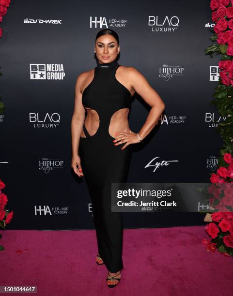 Laura Govan attends The Prelude: an evening with Hip Hop Royalty hosted by MC Lyte with a Spotlyte on Busta Rhymes at Andaz West Hollywood on June...