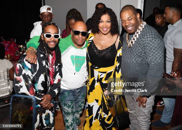 Omarion, Spliff Star, Kym Whitley and Busta Rhymes attend The Prelude: an evening with Hip Hop Royalty hosted by MC Lyte with a Spotlyte on Busta...
