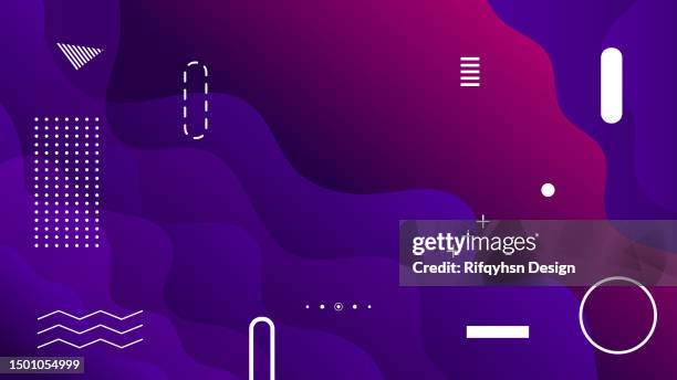modern liquid blue purple gradient abstract background with wave curve layer - deep blue background texture stock illustrations