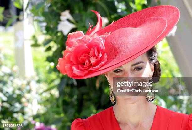 Catherine, Princess of Wales attends day four of Royal Ascot 2023 at Ascot Racecourse on June 23, 2023 in Ascot, England.