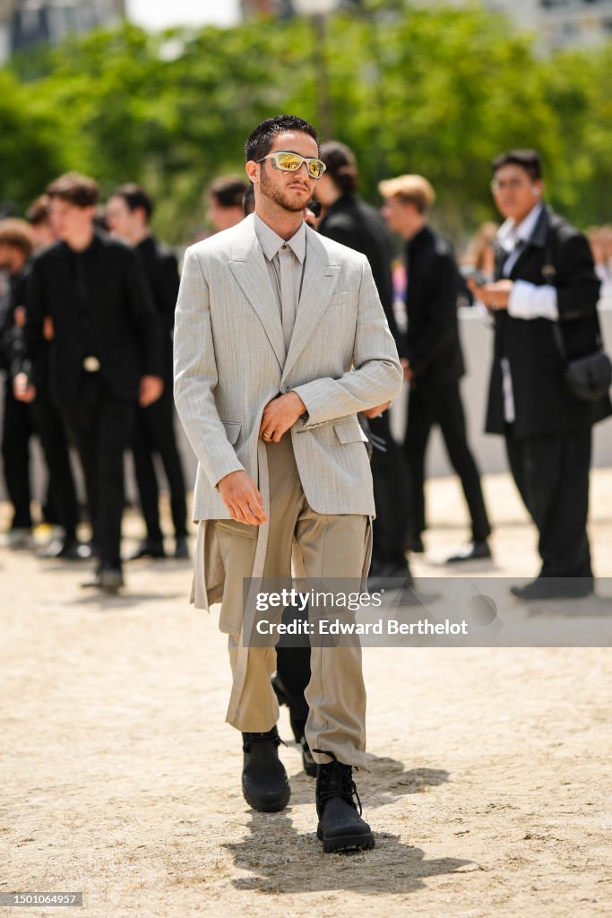 Street Style - Paris Fashion Week - Menswear Spring/Summer 2024 : Day Four