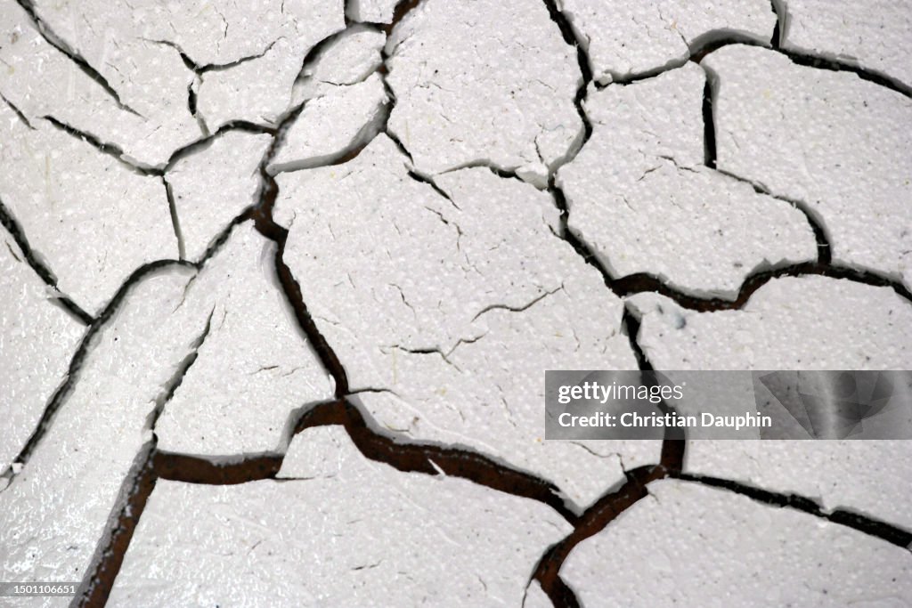 Cracked White Paint.