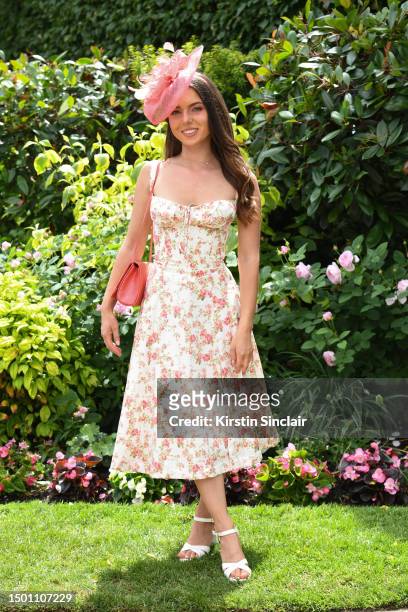 Racegoer attends day five of Royal Ascot 2023 at Ascot Racecourse on June 24, 2023 in Ascot, England.