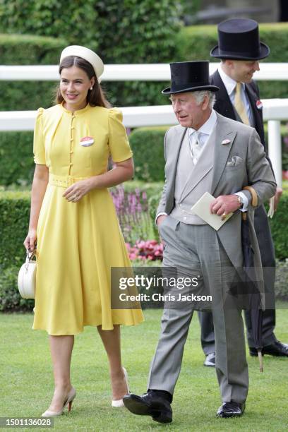 Lady Sophie Winkleman and King Charles III attend day five of Royal Ascot 2023 at Ascot Racecourse on June 24, 2023 in Ascot, England.