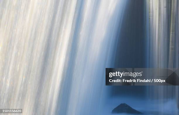 scenic view of waterfall,sweden - vatten stock-fotos und bilder