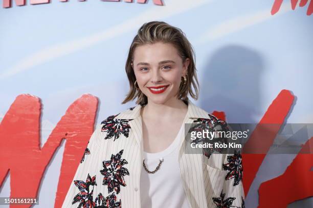 Chloe Grace Moretz attends the New York Screening of Netflix's "Nimona" at AMC Lincoln Square Theater on June 24, 2023 in New York City.