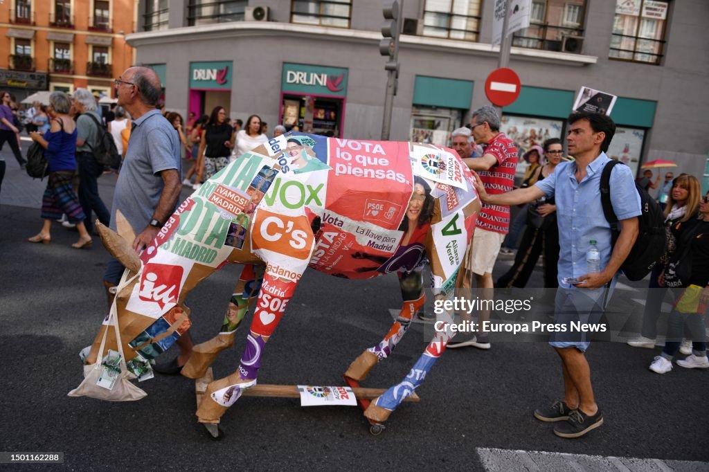 Demonstration In Madrid Against The Agenda 2030