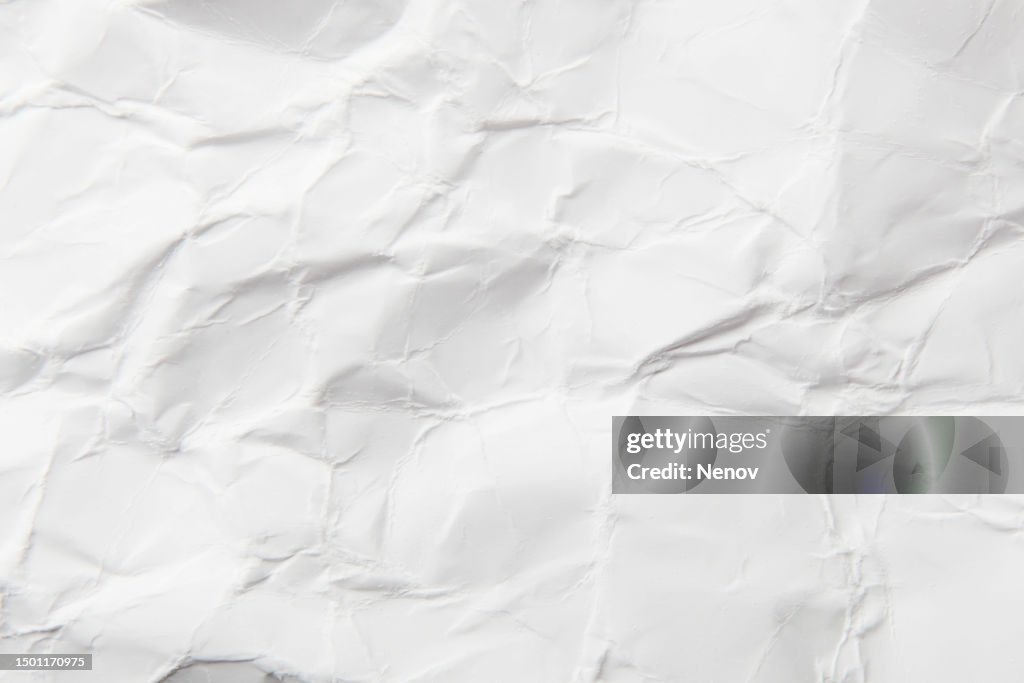 Close-Up Of White Paper Texture