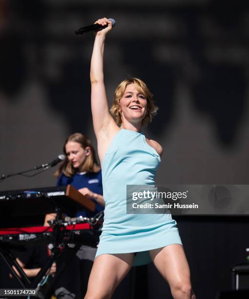 Maggie Rogers performs on the Other Stage on Day 4 of Glastonbury Festival 2023 on June 24, 2023 in Somerset, United Kingdom.