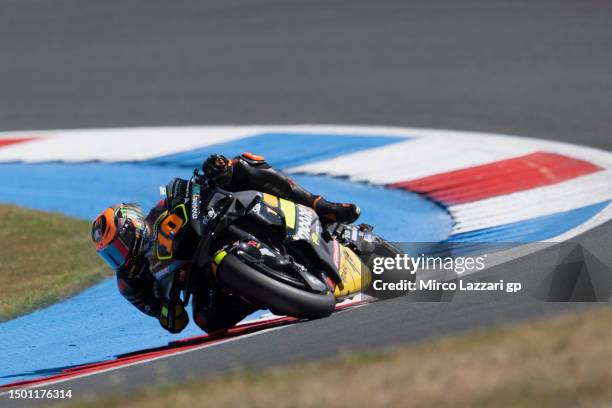 Luca Marini of Italy and Mooney VR46 Racing Team rounds the bend during the MotoGP of Netherlands - Qualifying at TT Circuit Assen on June 24, 2023...