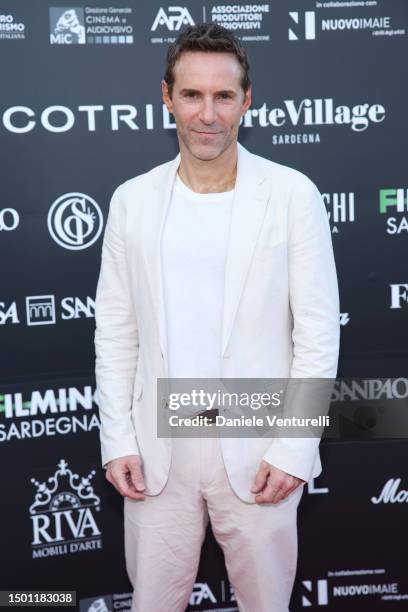 Alessandro Nivola attends the red carpet of the Filming Italy 2023 on June 24, 2023 in Santa Margherita di Pula, Italy.