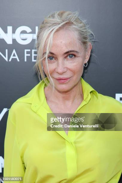 Emmanuelle Béart attends the red carpet of the Filming Italy 2023 on June 24, 2023 in Santa Margherita di Pula, Italy.