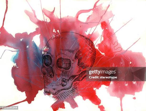 violent mind - psychopathy stock illustrations